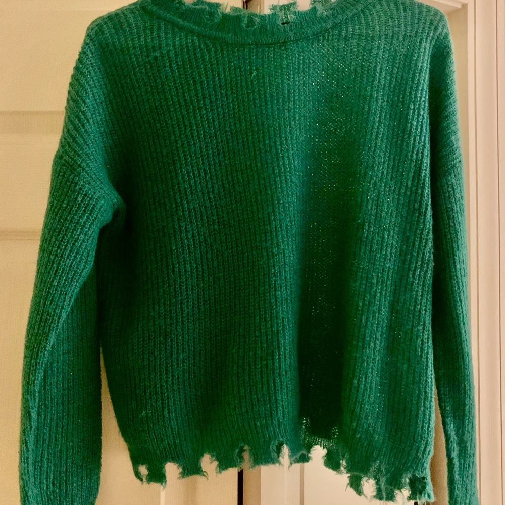 Emerald Green Women's Crew Neck Sweater